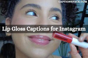 lip gloss caption generator.